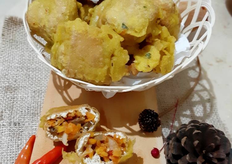 Resep Tahu Isi Mercon 💥 : wortel+jamur yang Lezat