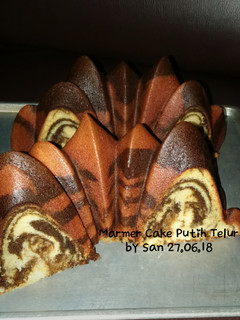 Foto resep Marmer Cake Putih Telur