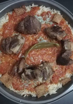 صورة لوصفة فتة باللحم (مصري)