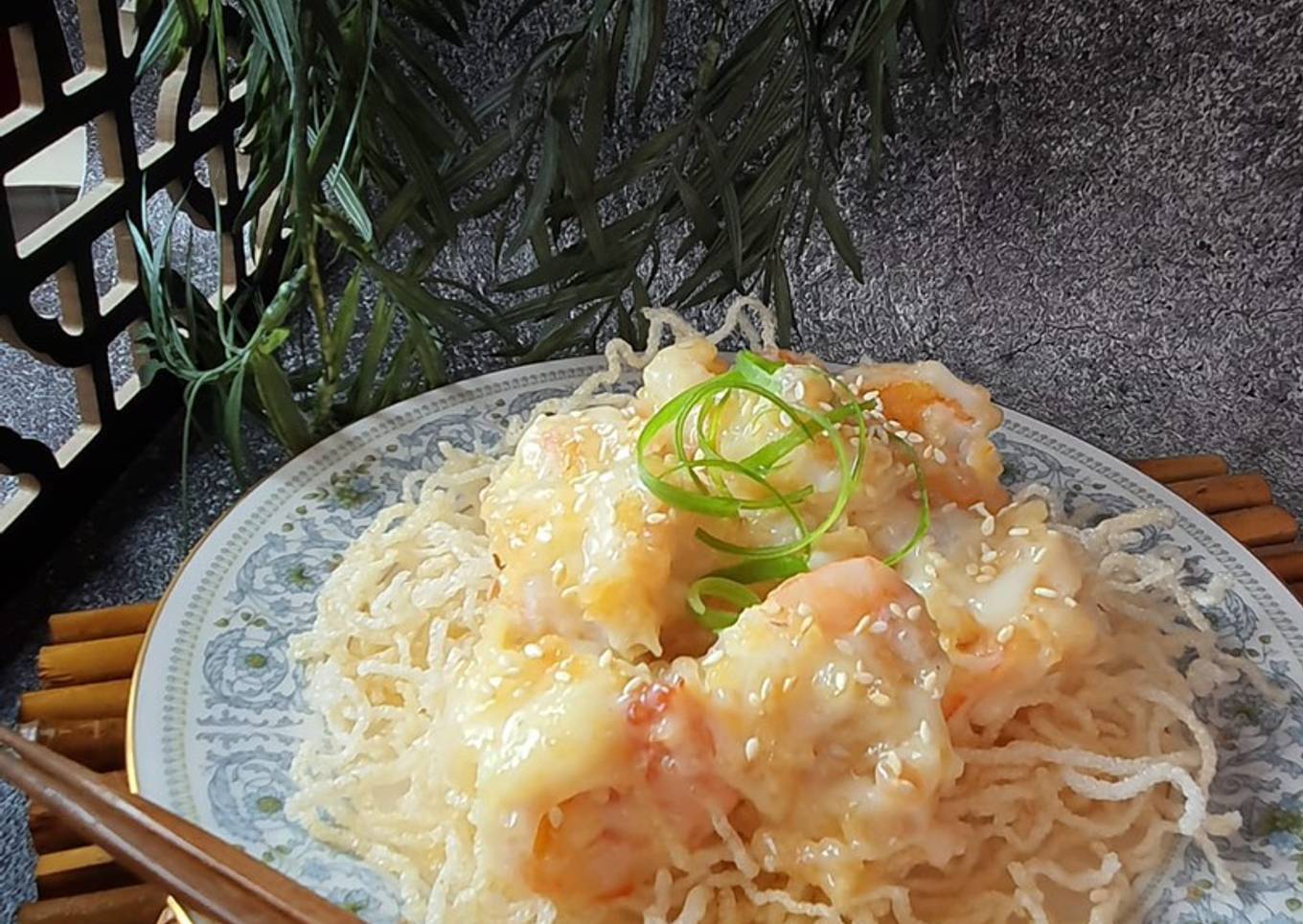 Resep Udang Mayo ala Resto / Fried Prawn with Mayo Anti Gagal