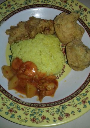 Foto resep Nasi kuning rice cooker