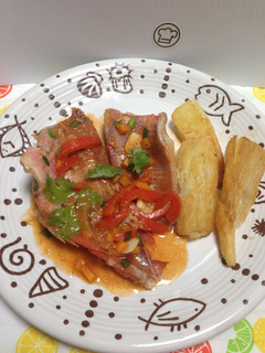 Una foto de Pescado a la chorrillana!