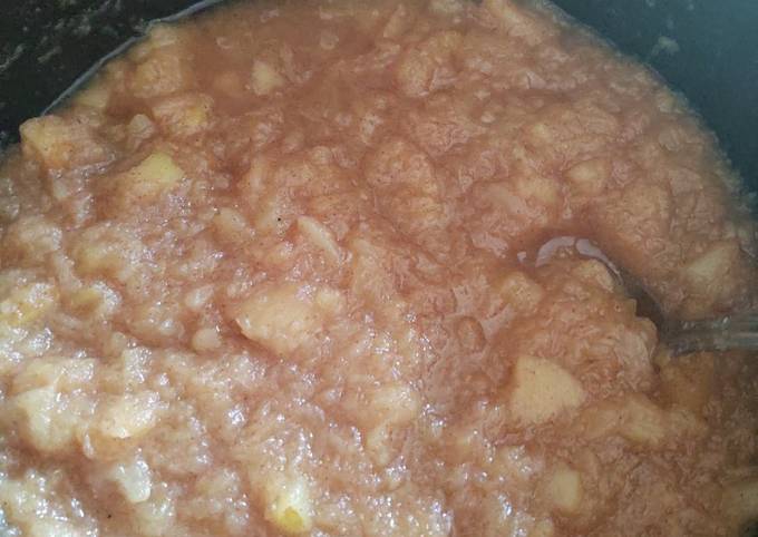 Steps to Make Perfect No sugar homemade applesauce in crockpot