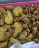 طريقة عمل روبيان وسمك سلمون مقلي مع تتبيله 😋😋😋