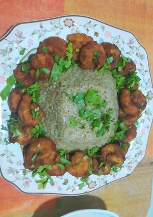 صورة لوصفة رز صيادية 😍