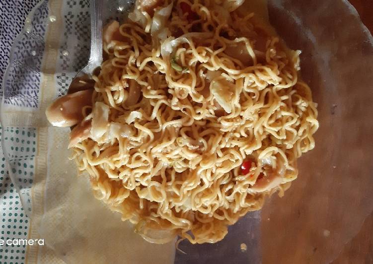 Resep Mie tektek pedas manis, Bisa Manjain Lidah