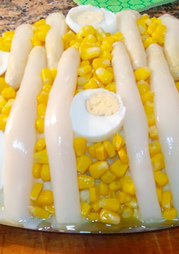 Una foto de Pastel de patata y espárragos