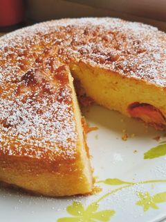 Une photo de Gâteau au yaourt aux abricots ultra moelleux
