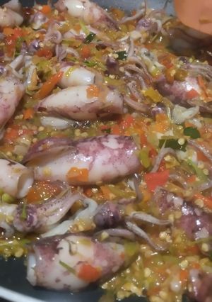 Foto resep Cumi sambal geprek