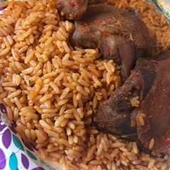 A picture of Jollof Rice.