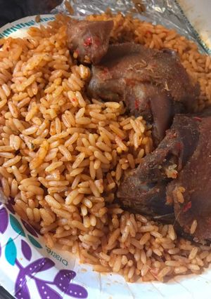 A picture of Jollof Rice.