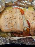 Trucha en papillote airfryer