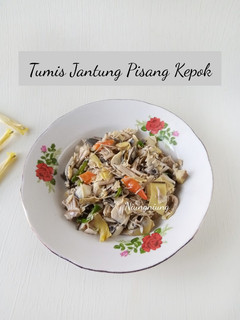 Foto resep Tumis Jantung Pisang Kepok