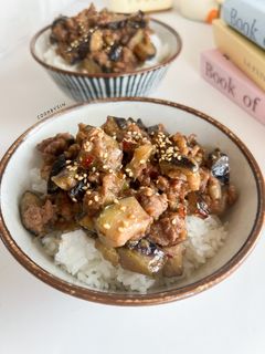 Foto resep Tumis Terong dan Babi Cincang dengan Saus Miso ala Jepang