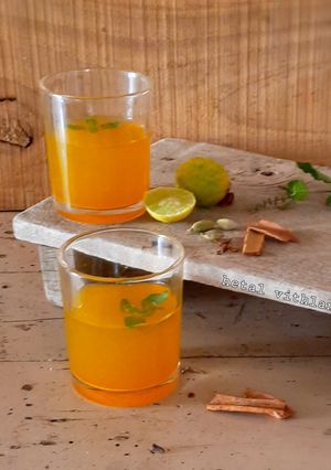 A picture of Kadha(immunity booster).
