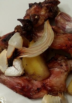 Una foto de Conejo al horno