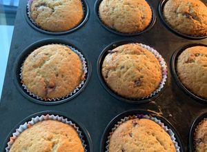 Banános muffin recept fotója