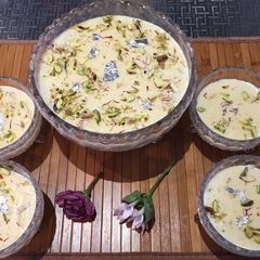 A picture of Rice Pudding:(Chawal ki Kheer).