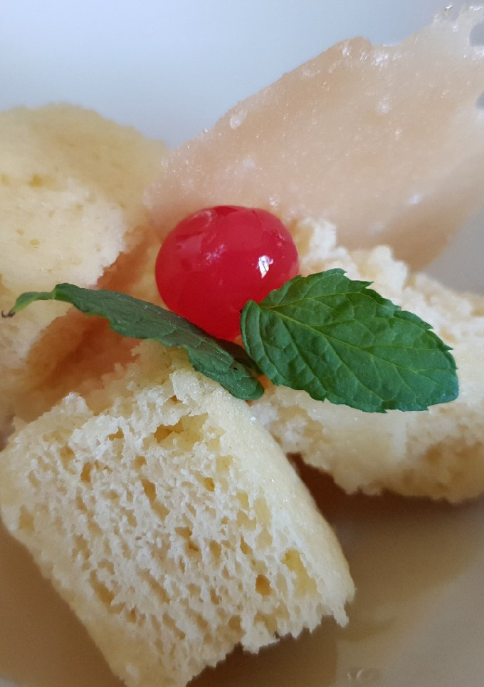 Una foto de Bizcocho de yogur en microondas