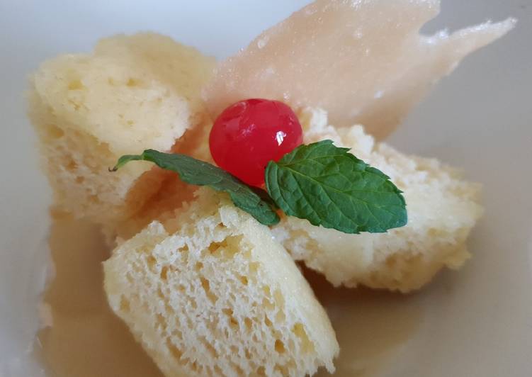 Bizcocho de yogur en microondas