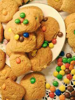 صورة لوصفة أطيب كوكيز m&m's cookies