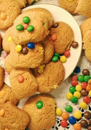 صورة لوصفة أطيب كوكيز m&m's cookies