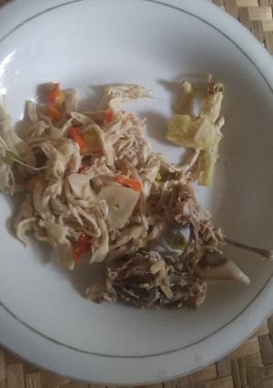 Foto resep Tumis Jahe Ayam Suwir Kukus