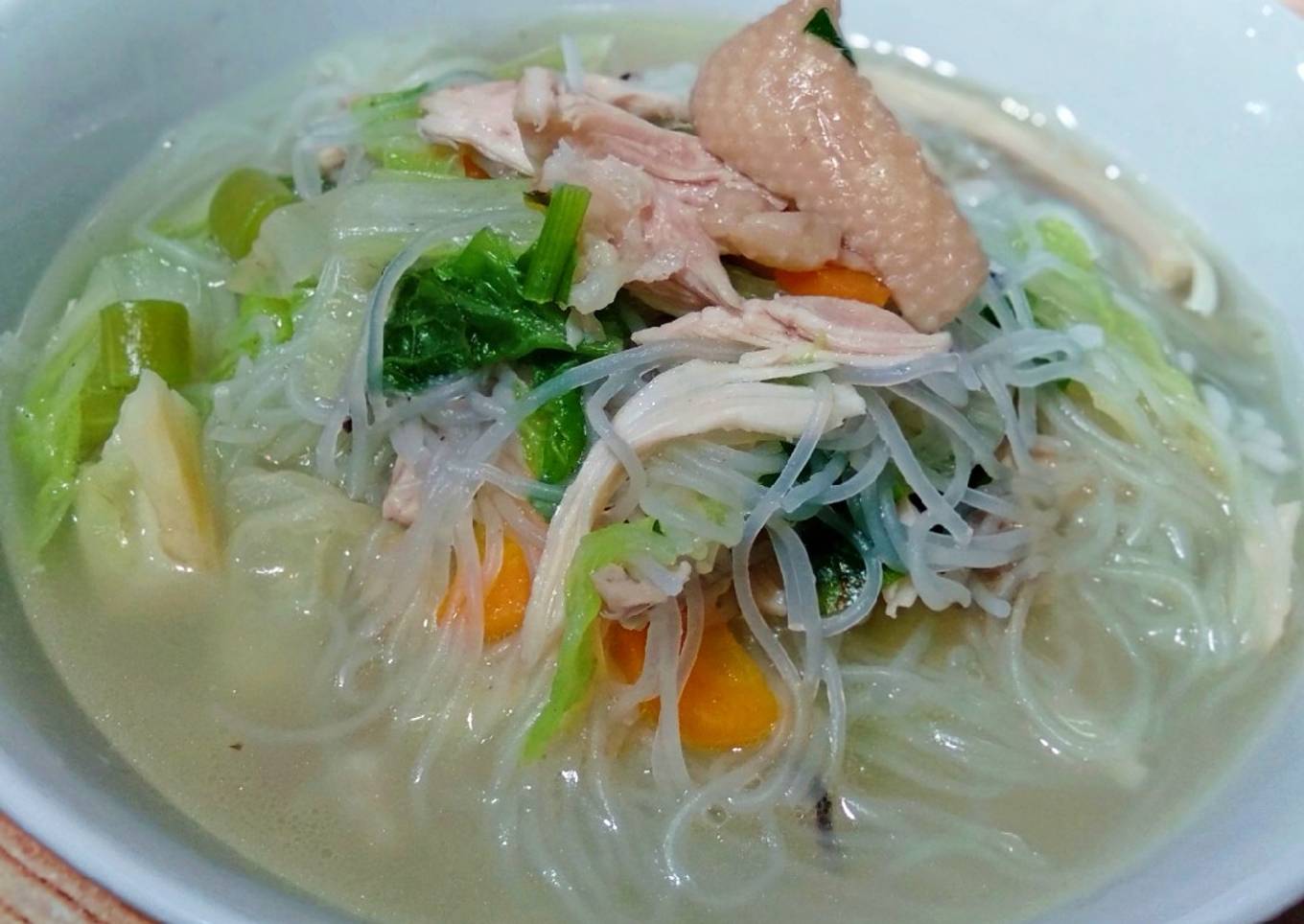 Resep Sup Bihun Ayam Suwir Istimewa, Bisa Manjain Lidah