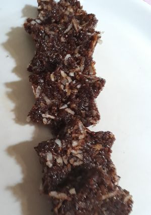 A picture of Jaggrey coconut chikki.