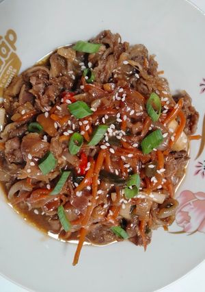 Foto resep Spicy beef bulgogi