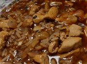 Una foto de arroz a la cazuela
