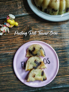 Foto resep Puding Roti Tawar Oreo