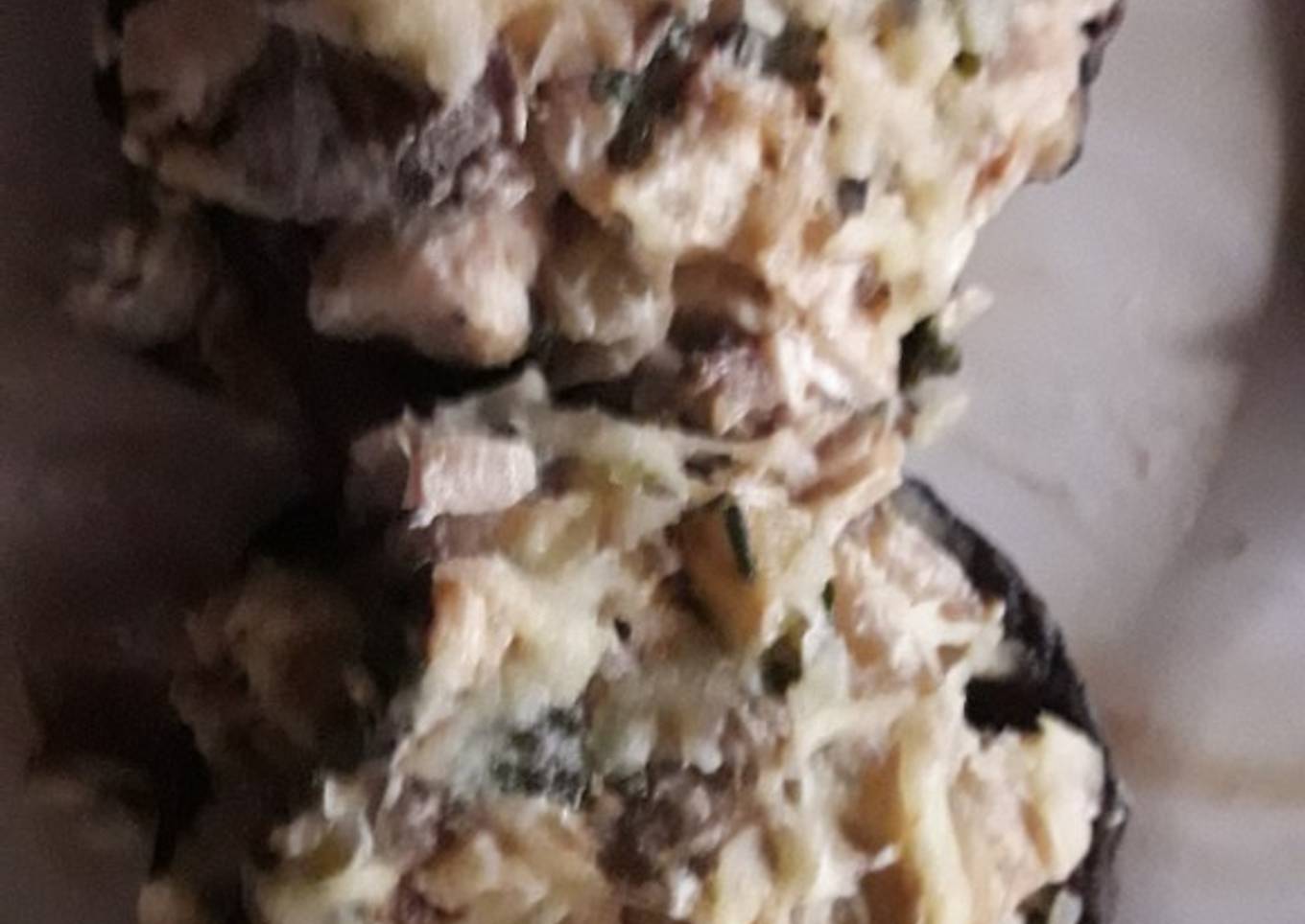 Hongos portobello rellenos