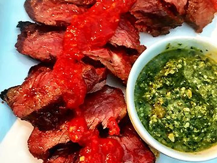 Simple Way Prepare Recipe Grilled Wagyu Hanger Steak Marinated in Harissa Paste that is Really Delicious, Appealing}