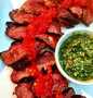 Simple Way Prepare Recipe Grilled Wagyu Hanger Steak Marinated in Harissa Paste that is Really Delicious, Appealing}