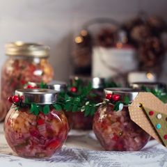 A picture of Delicious pickle and marinated mixed vegetable.
