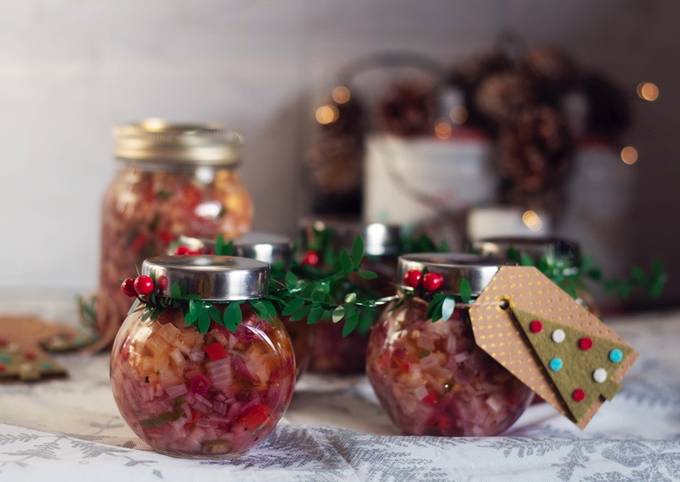 Delicious pickle and marinated mixed vegetable