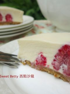 覆盆子乳酪蛋糕~免烤箱 的食譜成品照片