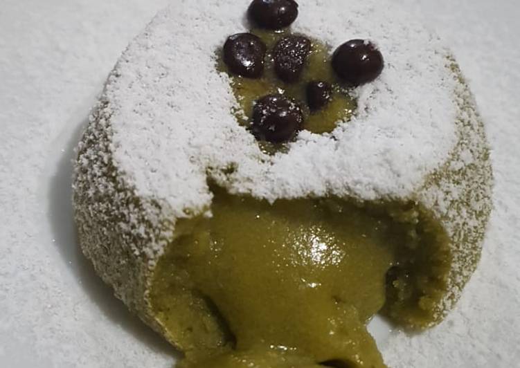 Resep Matcha Lava Cake Anti Gagal