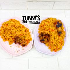 A picture of Chicken kabsa rice(Arabians meal).