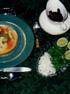 Una foto de Caldo Tlalpeño
