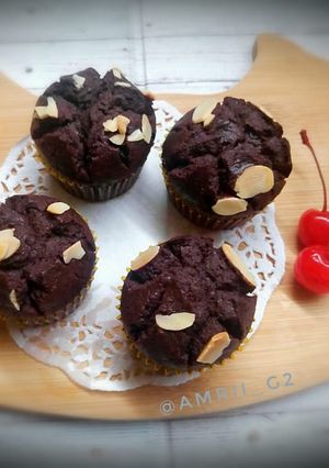 Foto resep Chocolate custard muffin