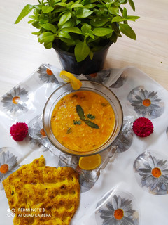 عکسی از دستور 😋😍سوپ مرغ و جو خوش عطر 😍😋