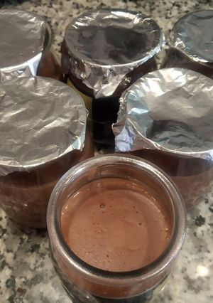 Una foto de Yogur de chocolate con cuajada