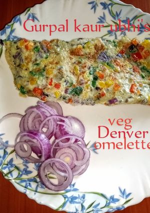 A picture of Veg Denver omelette🧅🫑.