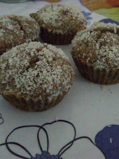 Una foto de Muffins de chocolate y coco