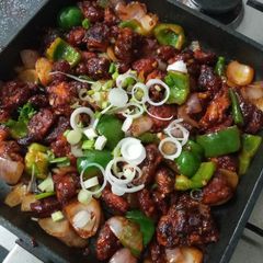 A picture of Indian Chilli chicken Healthy version.
