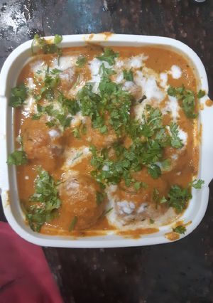 A picture of Malai kofta.