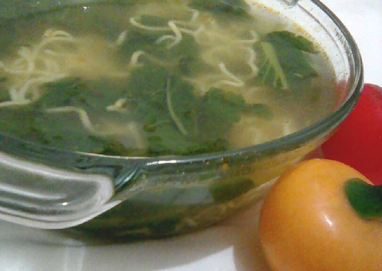 Bagaimana Membuat Sayur Sawi Mie Kari Ayam (serba rebus) Anti Gagal