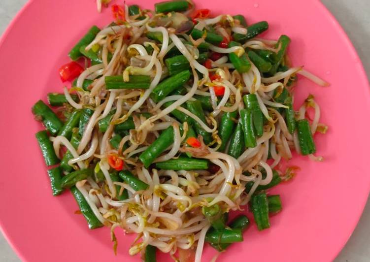 Tumis tauge vs kacang panjang